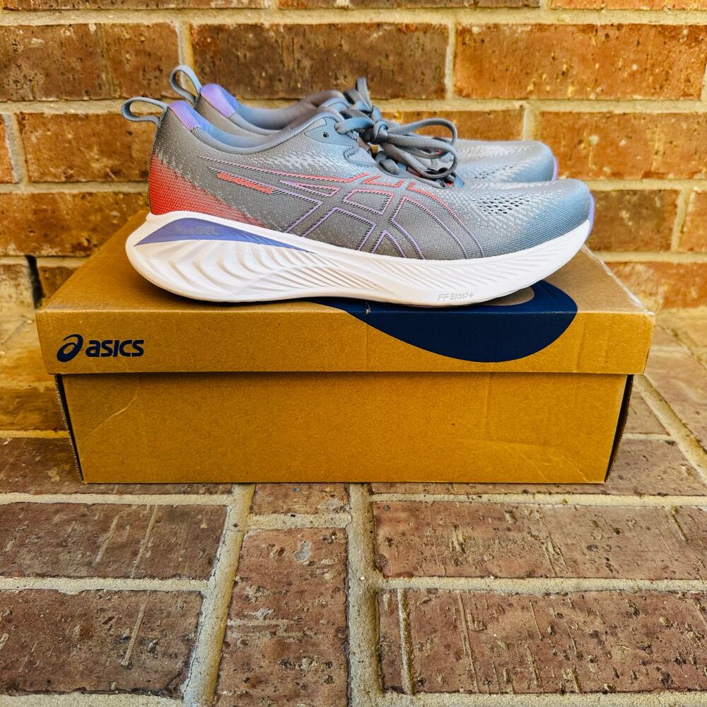Woman's Basics Grey and White Athletic Running Sneakers - Picture 6 of 6